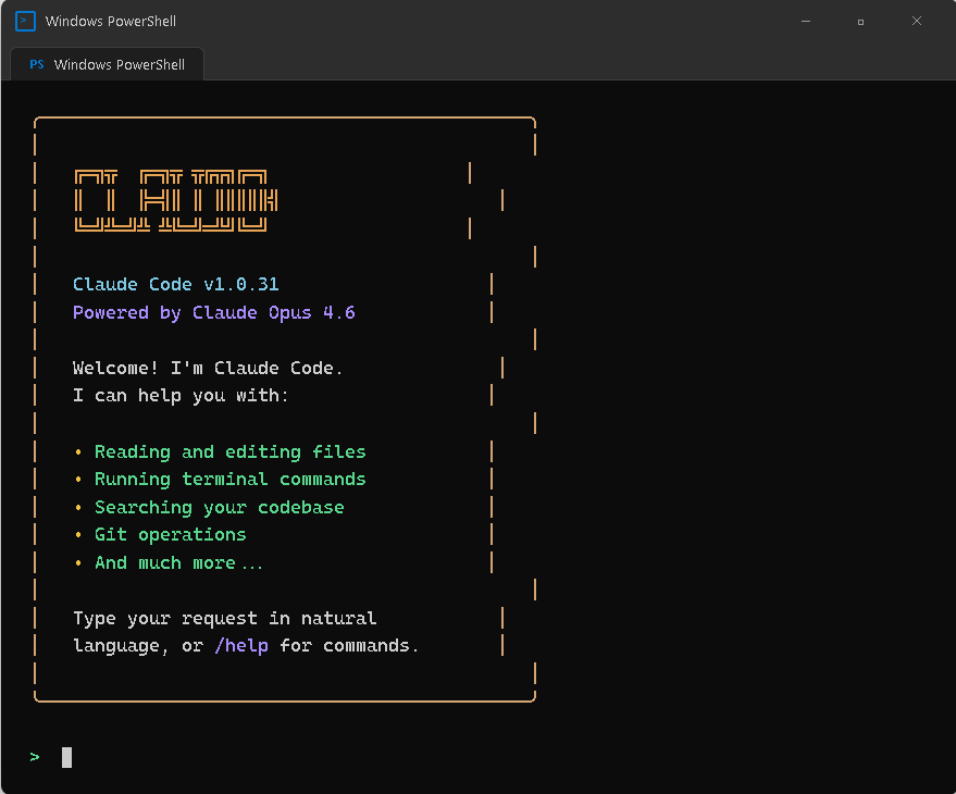 Claude Code 首次啟動畫面