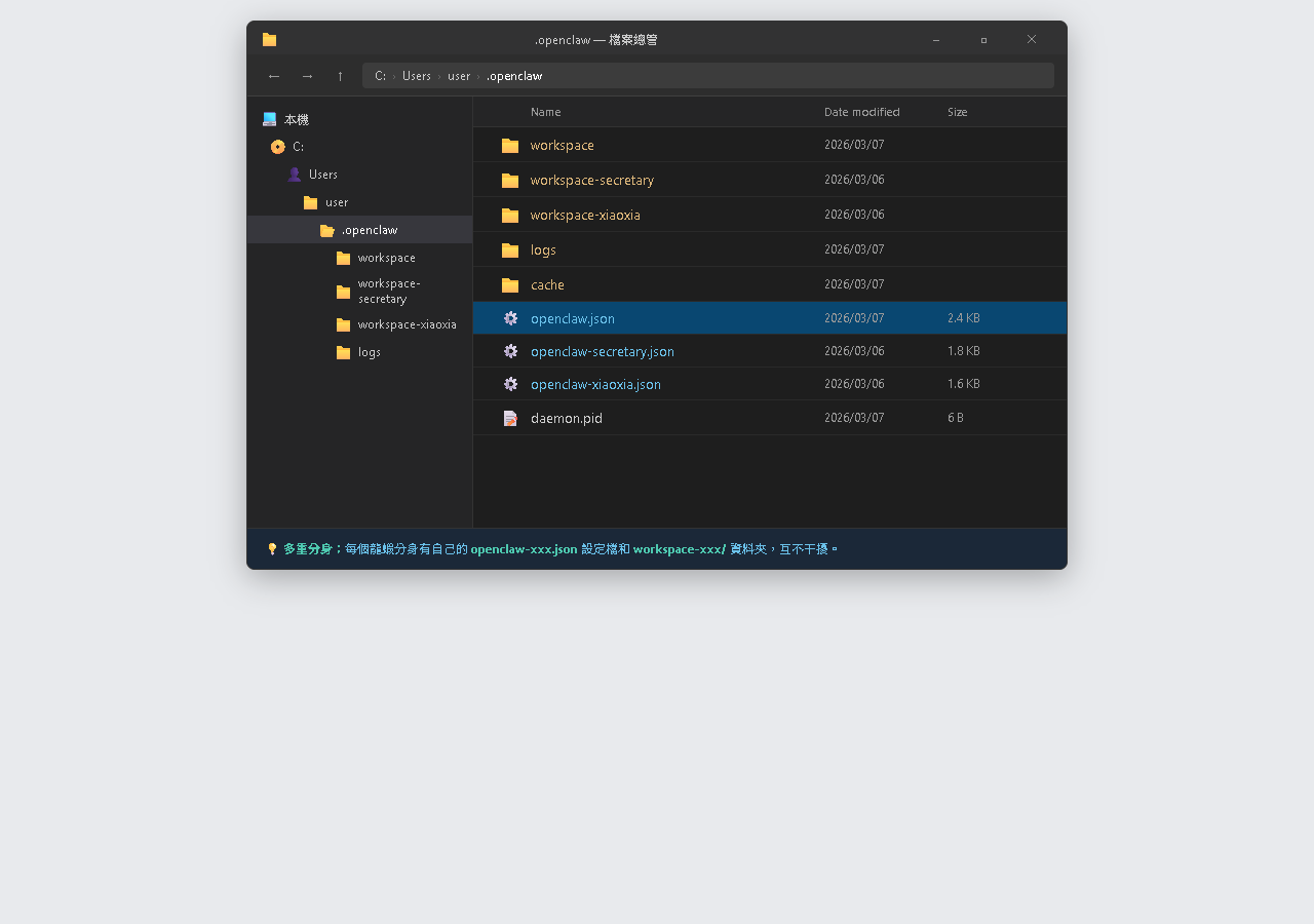 多工作區資料夾